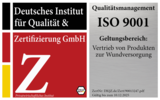 Icon des ISO 9001 Zertifikats des Deutschen Instituts für Qualität & Zertifizierung GmbH gültig bis 10.12.2025.