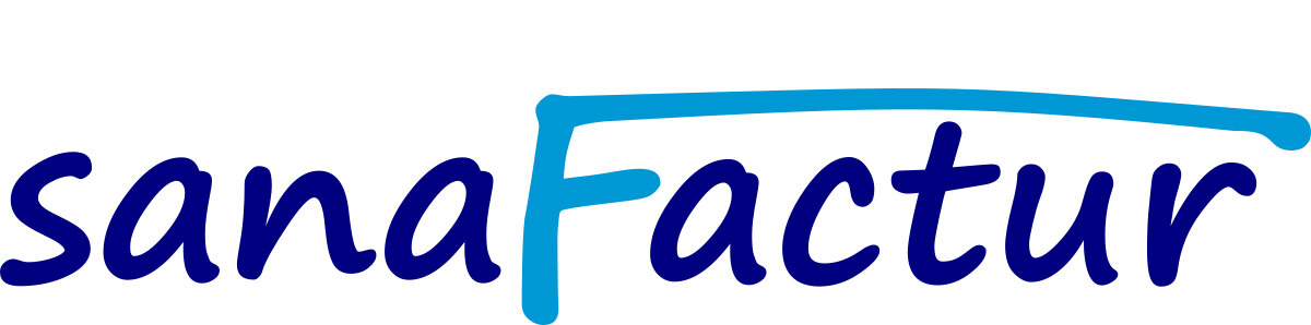 Das Logo des Vertriebspartners sanaFactur GmbH.